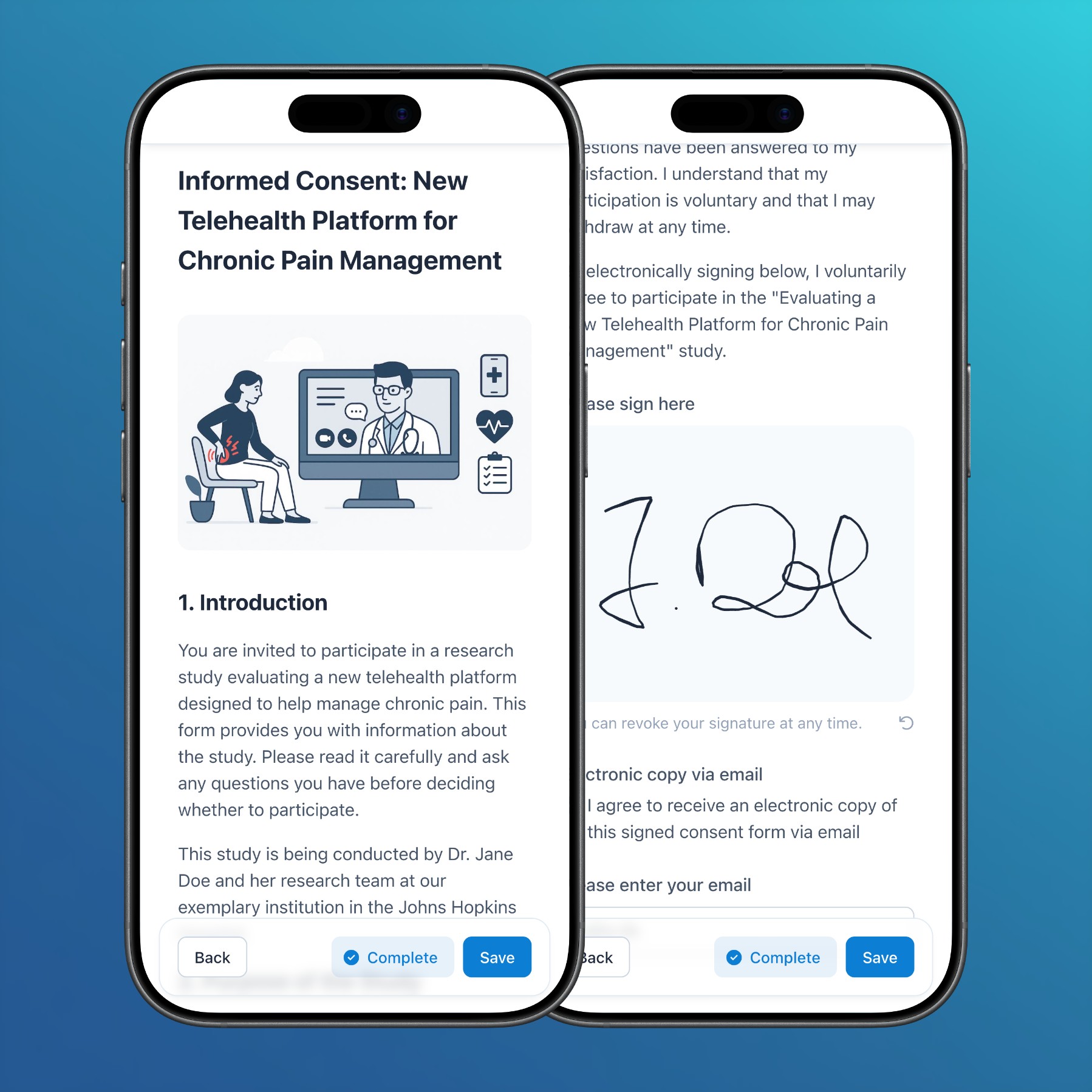 Signatures in surveys